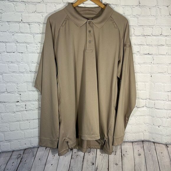 511 Tactical Polo Shirt Mens XL Performance Long  Sleeve Shirt Utility Polyester - Picture 1 of 6